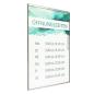 Preview: Tuerschild Vitrum G aus Glas und Edelstahl DIN A4